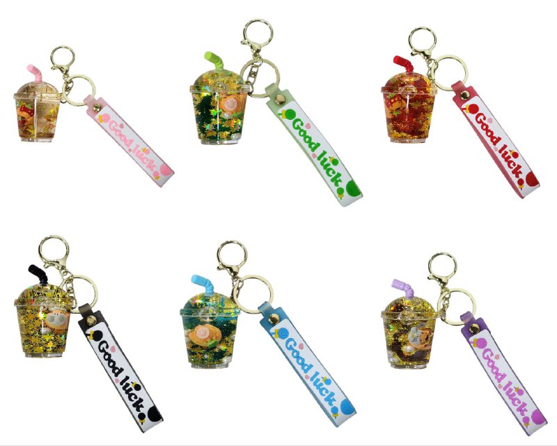 LLAVEROS DE ARENA MOVEDIZA LIQUIDA 6 ESTILOS DISPONIBLES