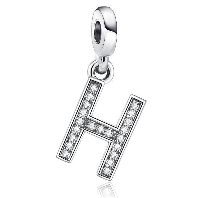 PCHARM4066$H LETRA H PANDORA PLATA 9.25