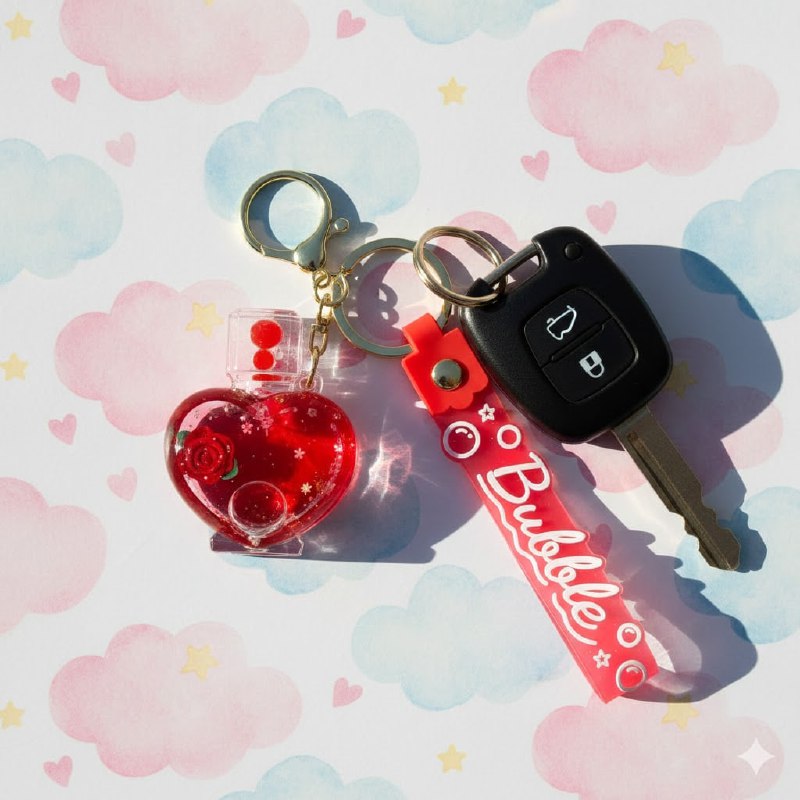 LLAVEROS DE ARENA MOVEDIZA LIQUIDA, 6 ESTILOS DISPONIBLES