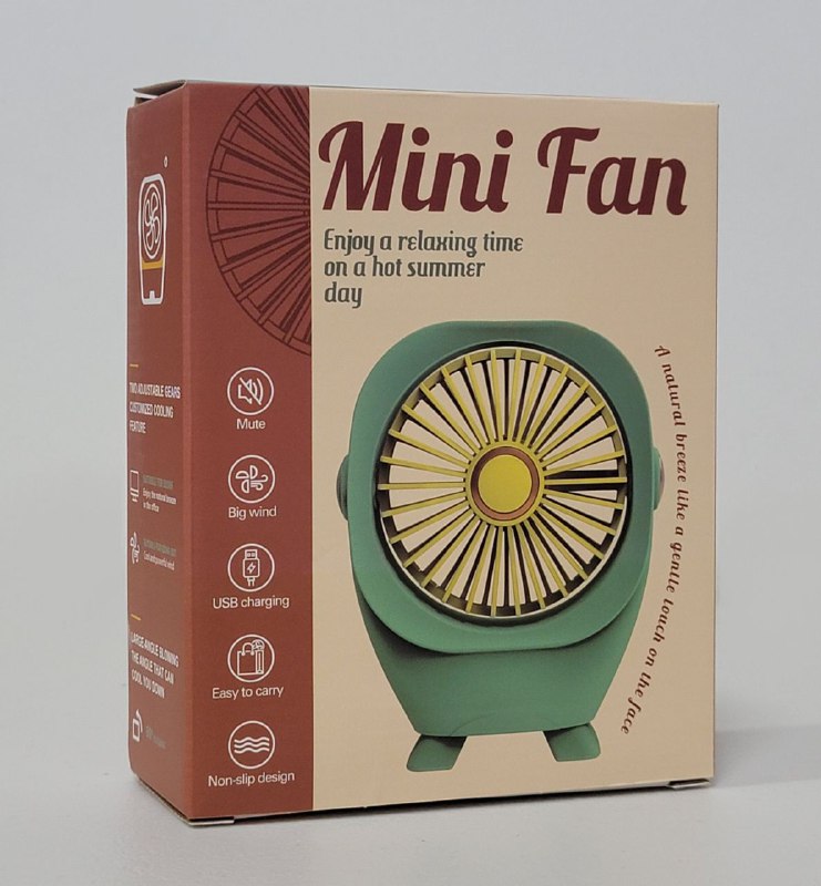 VENTILADOR DE MANO O MESA RECARGABLE MINI FAN