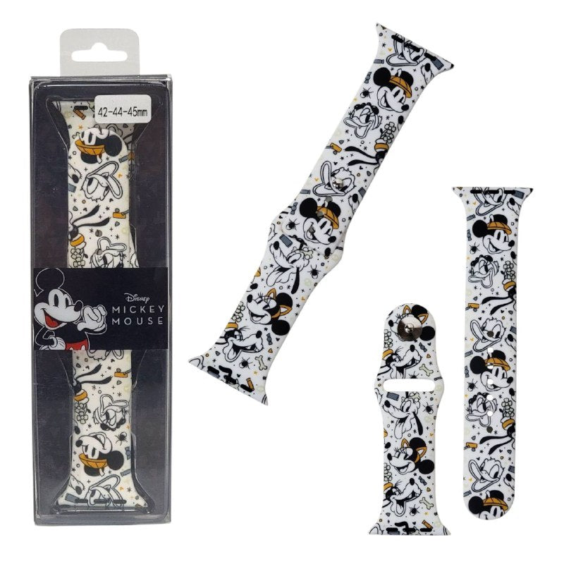 BRAZALETE INTERCAMBIABLE CORREA DE SILICONA PARA RELOJ INTELIGENTE Y APPLE WATCH 42-44-45CM, 5 ESTILOS