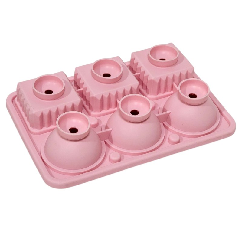 ORGANIZADOR RECIPIENTE MOLDE PARA HACER HIELO QUE PRODUCE ESFERAS Y CUBOS 3 COLORES