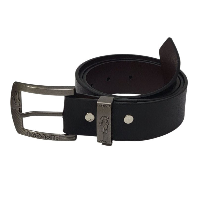 FAJA PARA CABALLERO COLOR NEGRO LACOSTE