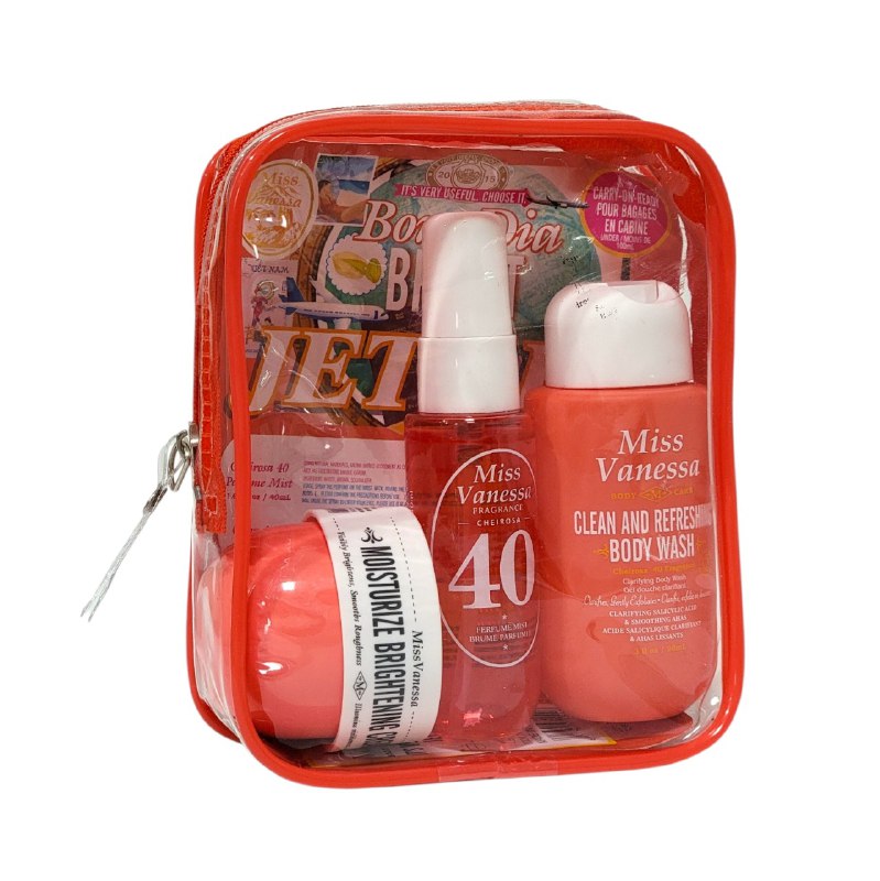 SET DE CUIDADO CORPORAL GEL DE DUCHA CREMA CORPORAL Y SPLASH CHEIROSA 40 MISS VANESSA