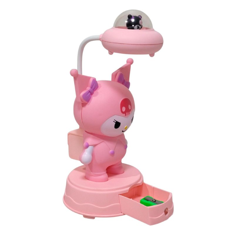 LAMPARA DE MESA RECARGABLE KUROMI CON SACAPUNTAS TABLE LAMP 3 COLORES