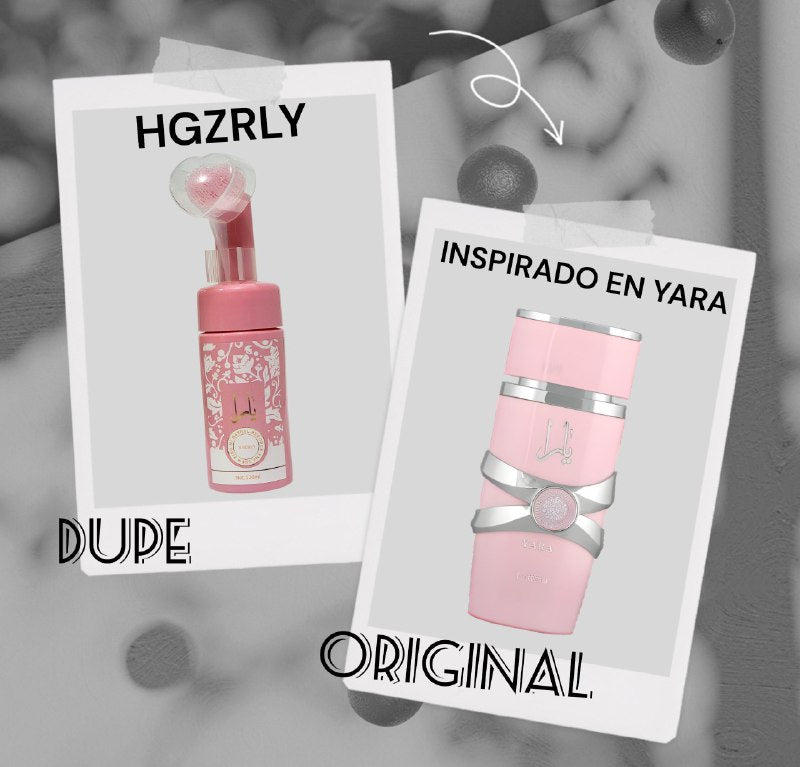 LIMPIADOR FACIAL EN ESPUMA FORMA CORAZON PROFUNDA HIDRATANTE REMOVEDORA DE MAQUILLAJE HGZRLY 150ML DUPE DE LATTAFA YARA