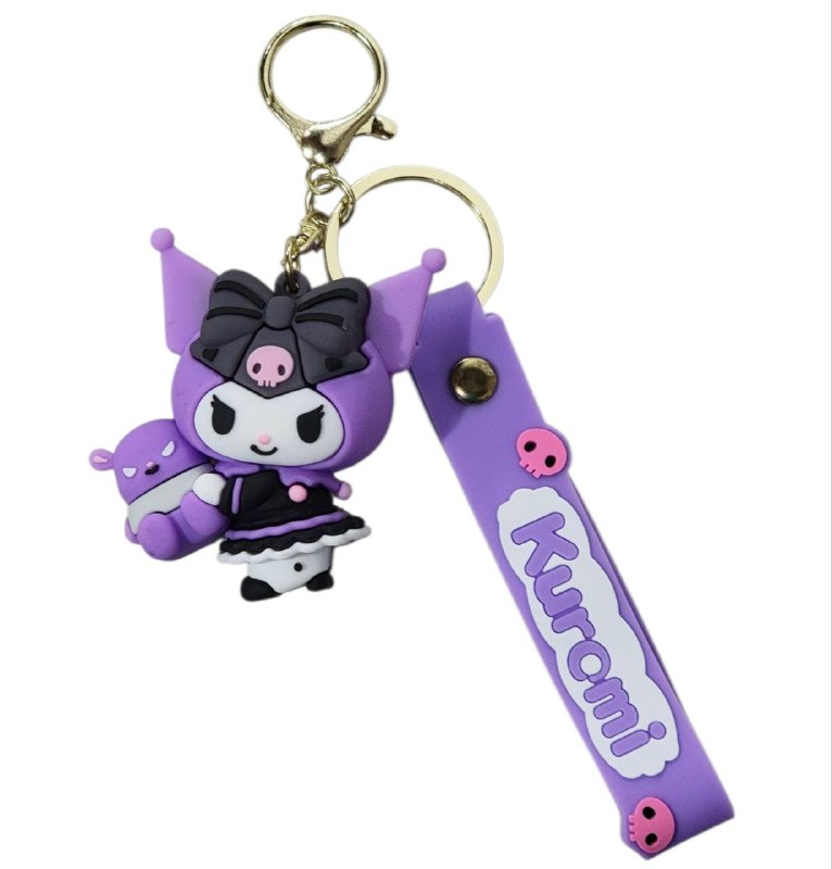 LLAVEROS DE KUROMI 4 ESTILOS DISPONIBLES