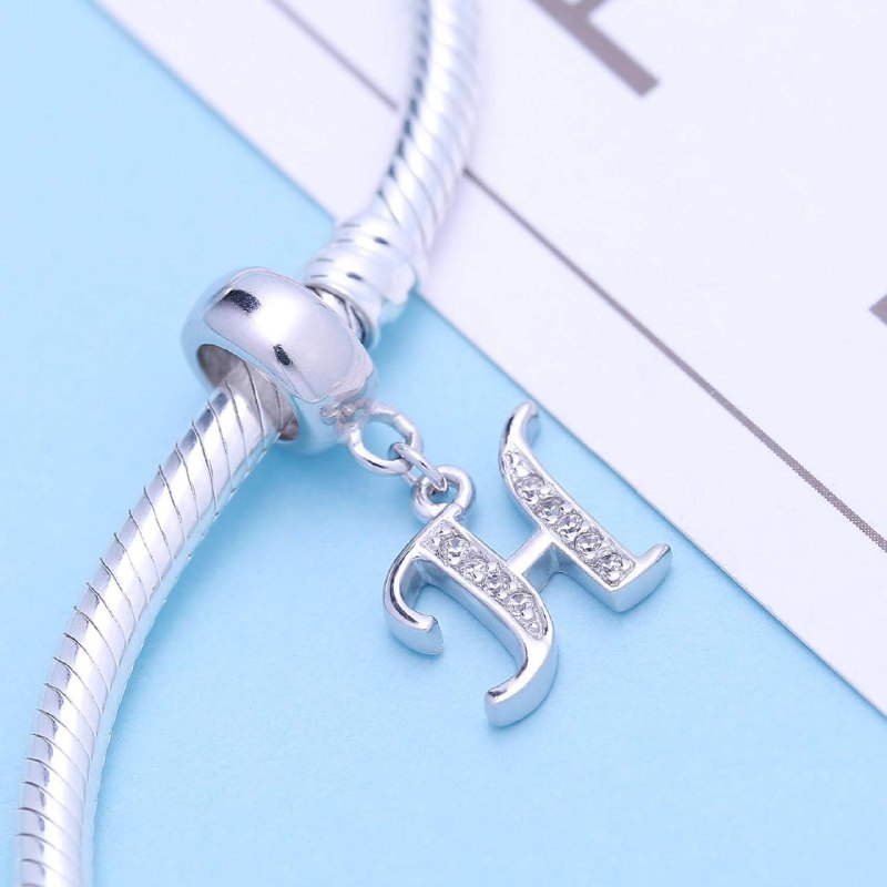 PCHARM4056$H LETRA H PANDORA PLATA 9.25