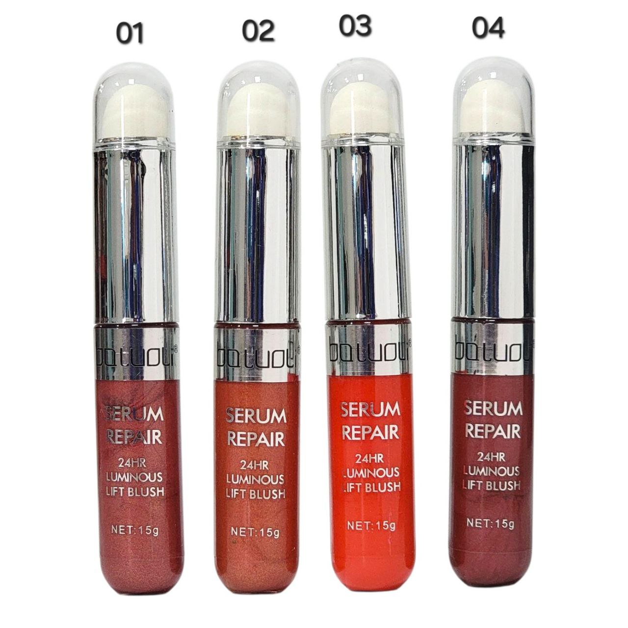 BLUSH RUBOR LIQUIDO, BATUOLI SERUM 15G (DUPE DE LOREAL) BRILLO DURADERO Y ASPECTO NATURAL DIFUMINABLE 24H