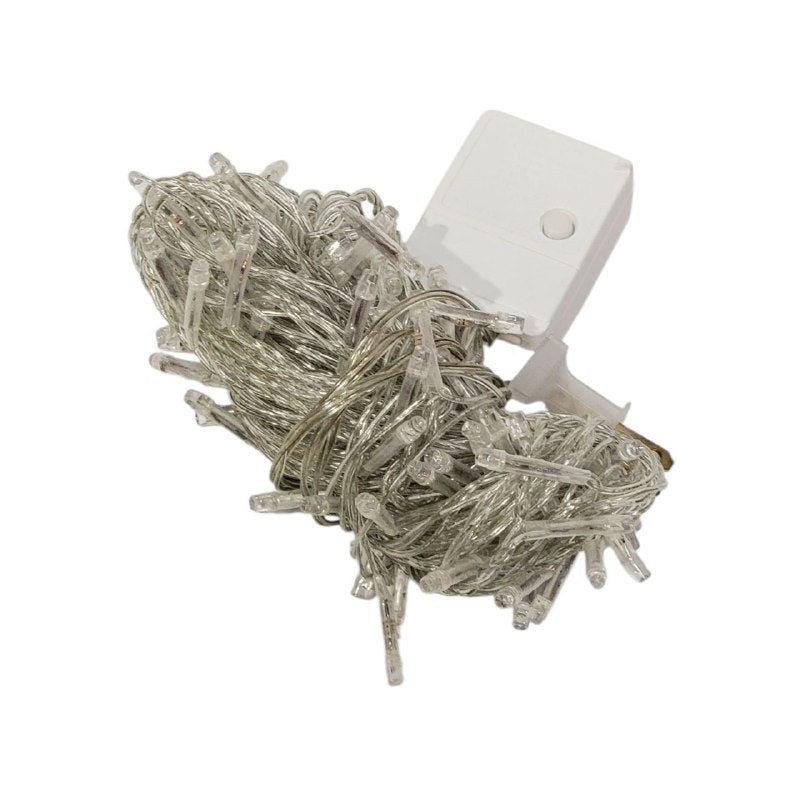 LUCES DECORATIVAS NAVIDEÑAS PARA INTERIORES O EXTERIORES 100 LUCES LED MULTICOLOR 12X6X8CM