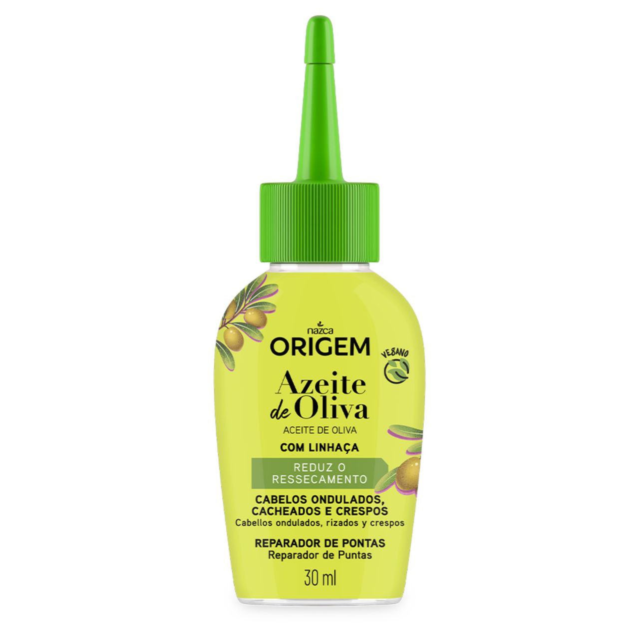 ACEITE PARA EL CABELLO DE OLIVIA REPARADOR DE PUNTAS Y LINHACA NAZCA ORIGEM 30ML