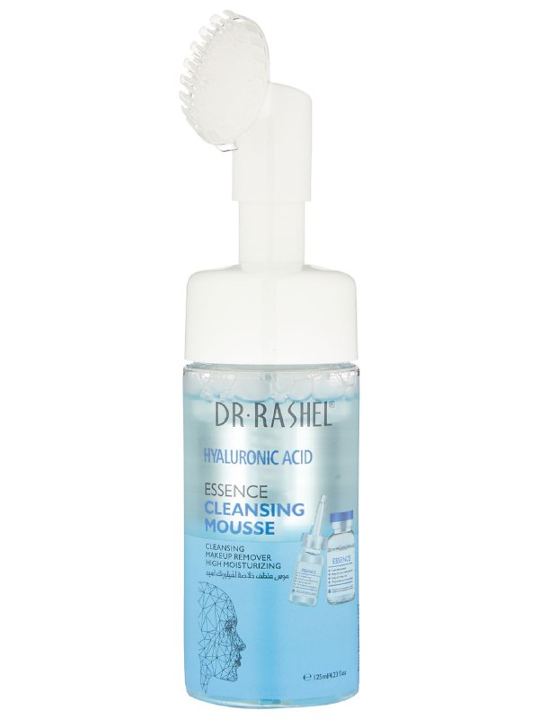 LIMPIADOR FACIAL EN ESPUMA LIMPIADORA CON ESENCIA DE ACIDO HIALURONICO, LIMPIA DESMAQUILLA E HIDRATA LA PIEL DR RASHEL 125ML