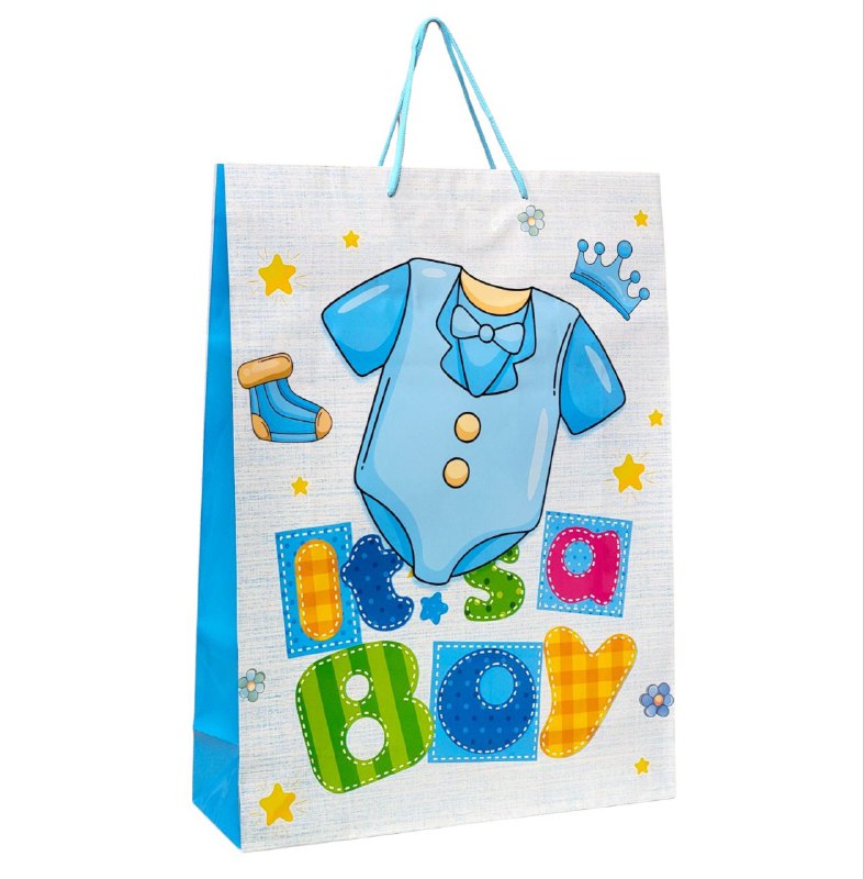 BOLSA DE REGALO BABY SHOWER GRANDE 32X11X44CM