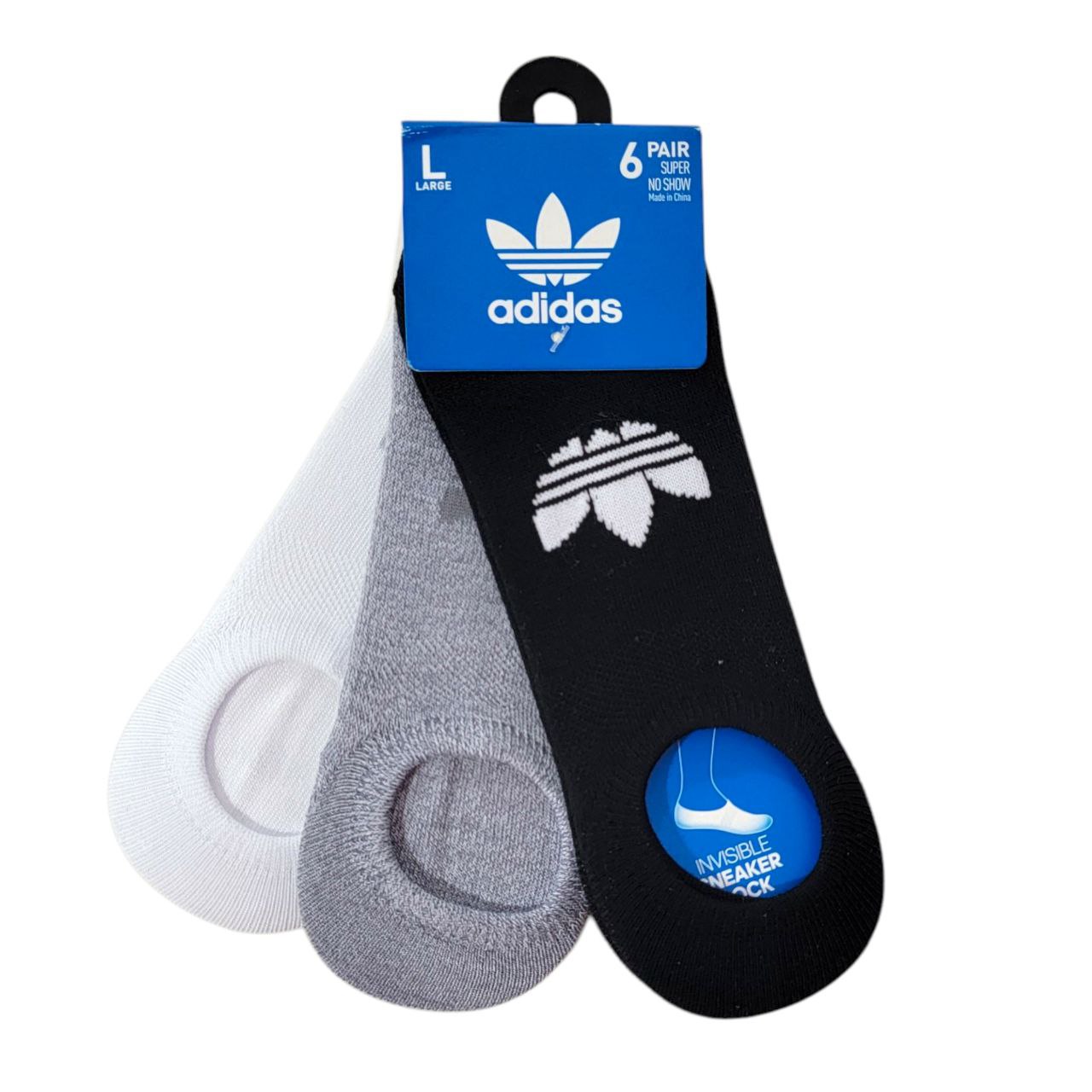 CALCETA MEDIAS SALVAPIES ORIGINAL 6 PARES ADIDAS TALLA L