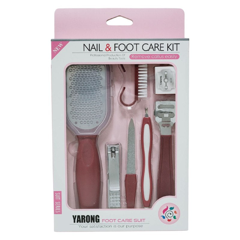 SET DE PEDICURA DE 7 PIEZAS PARA EL CUIDADO DE LAS UÑAS Y LOS PIES YARONG