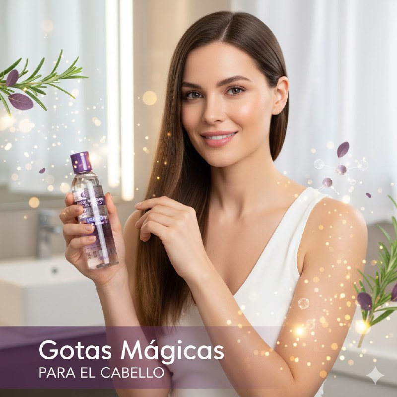 ACEITE PARA EL CABELLO GOTAS MAGICAS DE ROMERO ANTIFRIZZ, PROTECTOR TERMICO Y BRILLO INTENSO STAY BEAUTIFUL 180ML