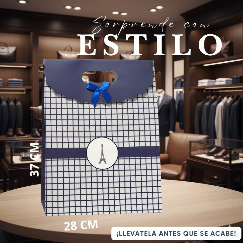 BOLSA DE REGALO EXTRA GRANDE 28X37CM