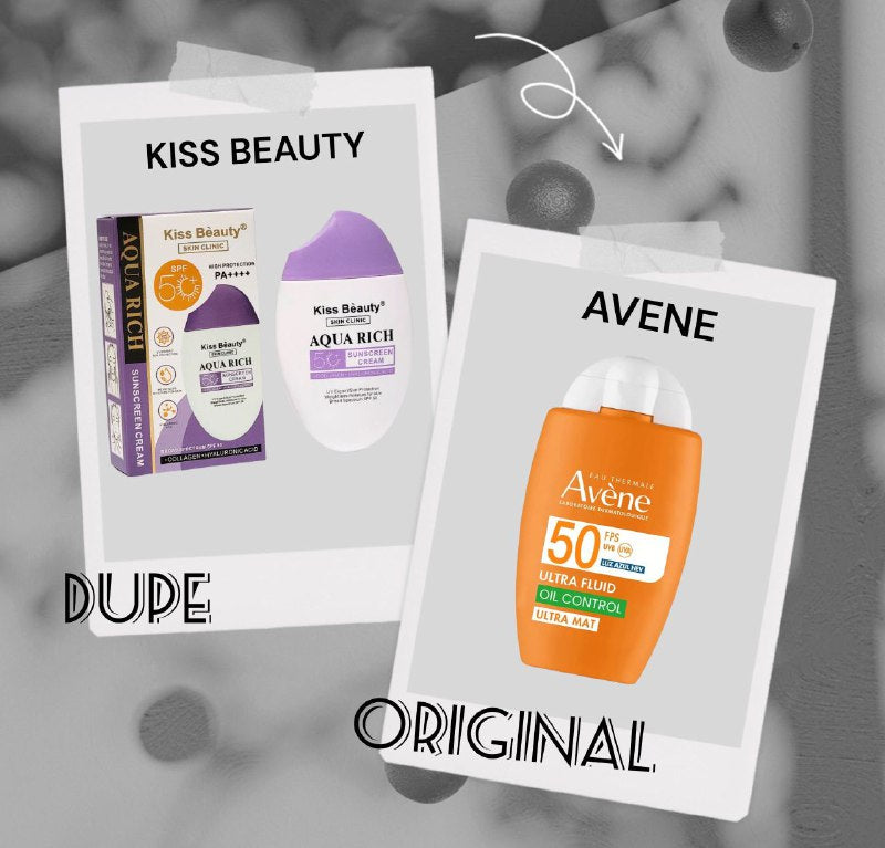 PROTECTOR SOLAR DE ACIDO HIALURONICO Y COLAGENO SPF50 KISS BEAUTY 50ML DUPE AVENE