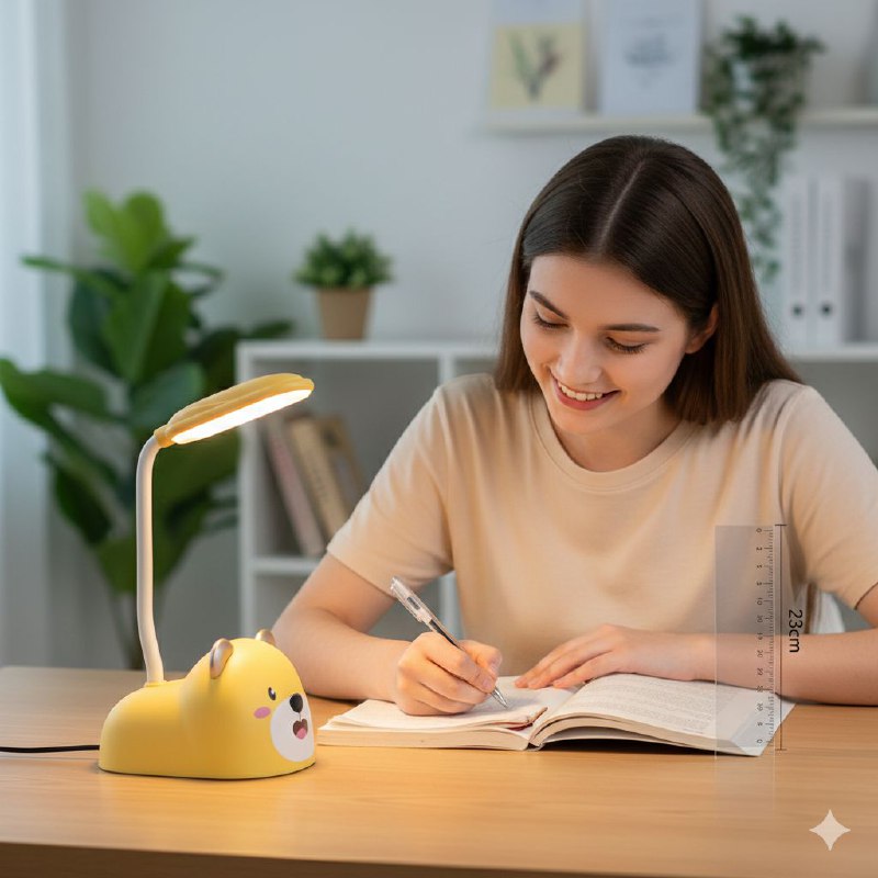 LAMPARA PEQUEÑA LED DE MESA ADORABLE LED LITTLE TABLE LAMP 23X8CM, 4 COLORES