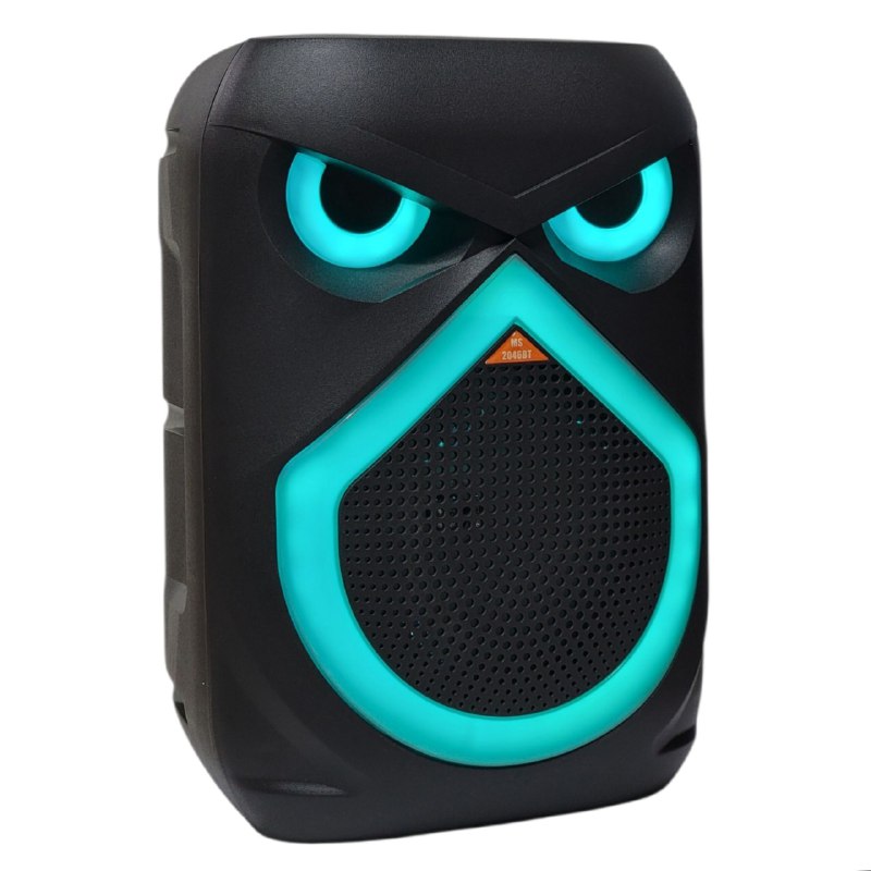 PARLANTE ALTAVOZ INALAMBRICO CON LUCES RGB DE PANEL COMPLETO, BATERIA DE ALTA CAPACIDAD Y 25W DE POTENCIA, SONIDO ENVOLVENTE Y MICROFONO PARA KARAOKE MS-2046BT