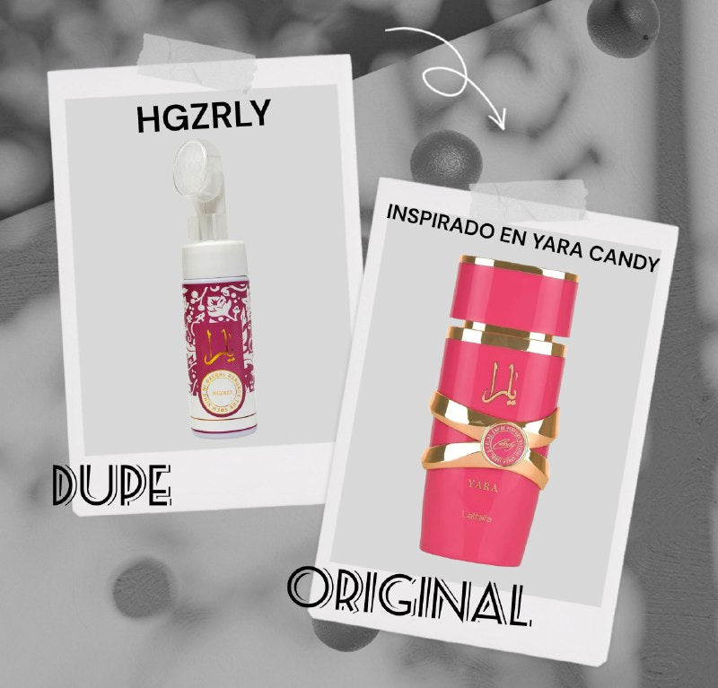 LIMPIADOR FACIAL EN ESPUMA PROFUNDA HIDRATANTE REMOVEDORA DE MAQUILLAJE HGZRLY 150ML DUPE DE LATTAFA YARA CANDY