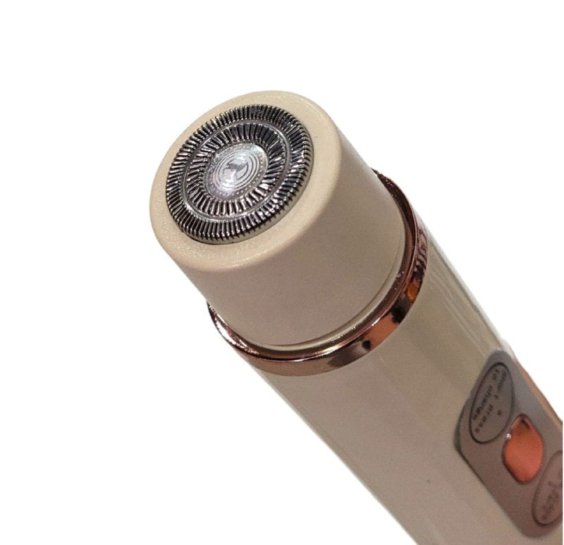 MAQUINA DEPILADORA DOBLE CABEZAL, HOJA DE CABEZAL REDONDO PARA AFEITAR LA RAIZ DEL CABELLO, USO HUMEDO O SECO, LAVABLE, RESISTENTE AL AGUA DOUBLE HEADED HAIR REMOVER