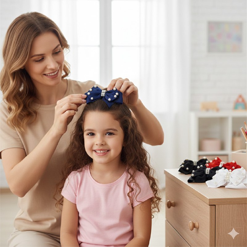 GANCHO PARA EL CABELLO DE MOÑO EN PAQUETE DE 24UND 7X10CM