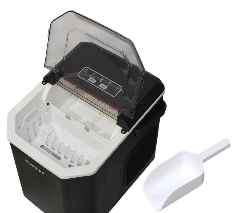 MAQUINA DE HIELO PORTATIL, PRODUCE 26LBS DE HIELO, DEPOSITO DE AGUA DE 1.2L EN 6-8MIN LOTUS
