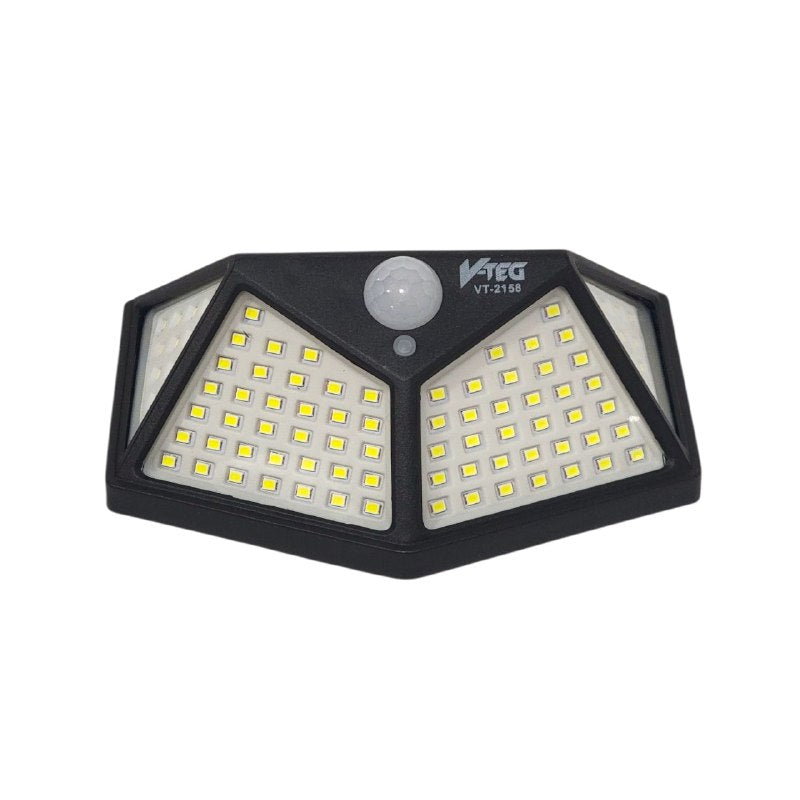 LUZ LED, LAMPARA SOLAR RECARGABLE PARA EXTERIORES CON SENSOR DE MOVIMIENTO DE 5W, BATERIA DE LARGA DURACION 800MHA V TEG