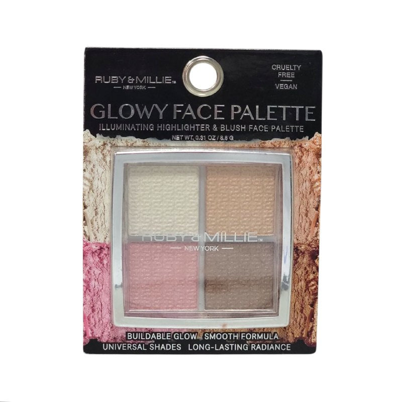 ILUMINADOR EN PALETA DUPE DE DIOR, PARA UN ROSTRO RADIANTE ILUMINADORES DE BRILLO MODULABLE DE LARGA DURACION RUBY & MILLIE