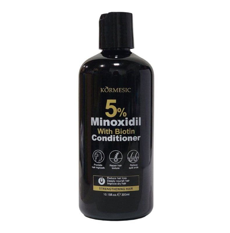 ACONDICIONADOR ANTICAIDA Y RECONSTRUCTOR CON MINOXIDIL 5% Y BIOTINA KORMESIC 300ML