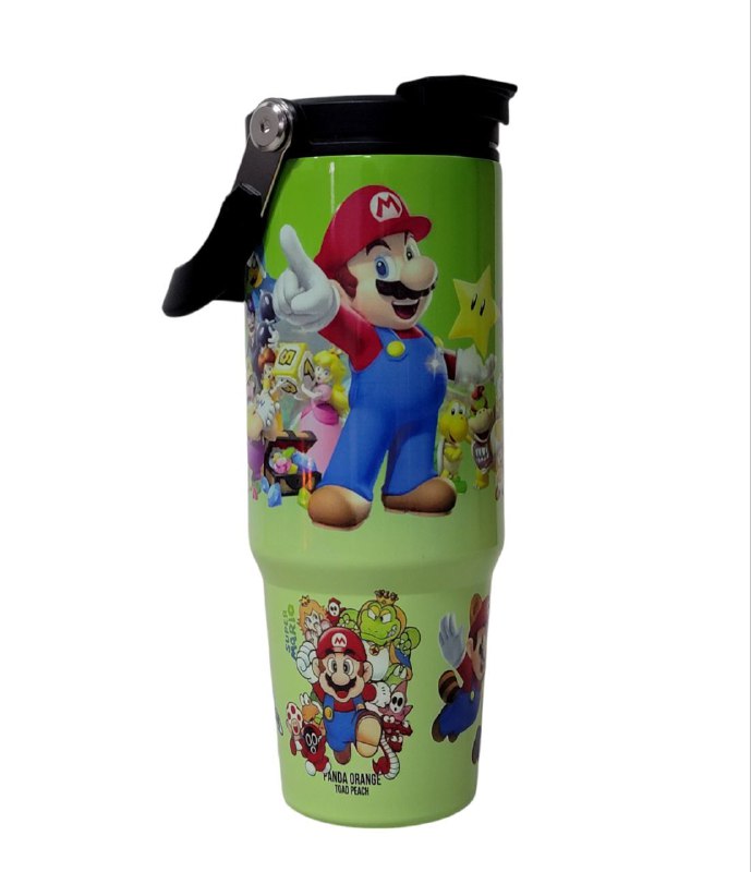 TERMO DE ACERO INOXIDABLE MARIO BROS 900ML