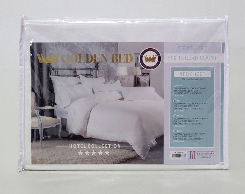 JUEGO DE SABANAS COMPLETO DE 4 PIEZAS MATRIMONIAL GOLDEN BED