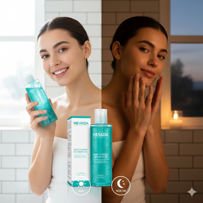 LIMPIADOR FACIAL EN GEL DE ACIDO SALICILICO Y CERAMIDAS QUE ELIMINAN ACNE Y PUNTOS NEGROS NEVADA 120ML