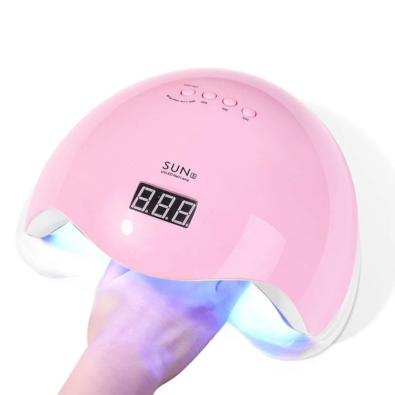 LAMPARA UV LED PARA SECADO RAPIDO DE UÑAS 48W SUN 5