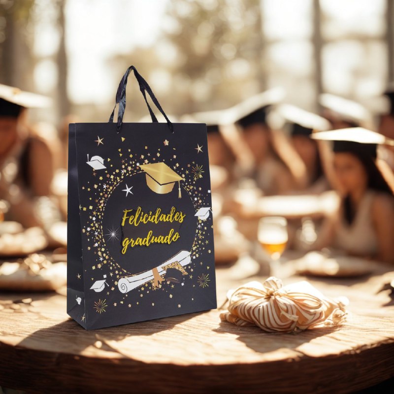 BOLSA DE REGALO DE GRADUACION GRANDE 30X40X12CM