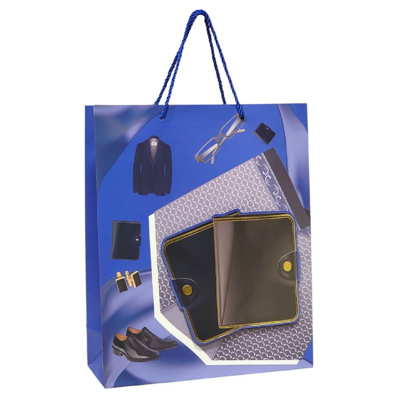 BOLSA DE REGALO PARA HOMBRE MEDIANA 26X32X10CM