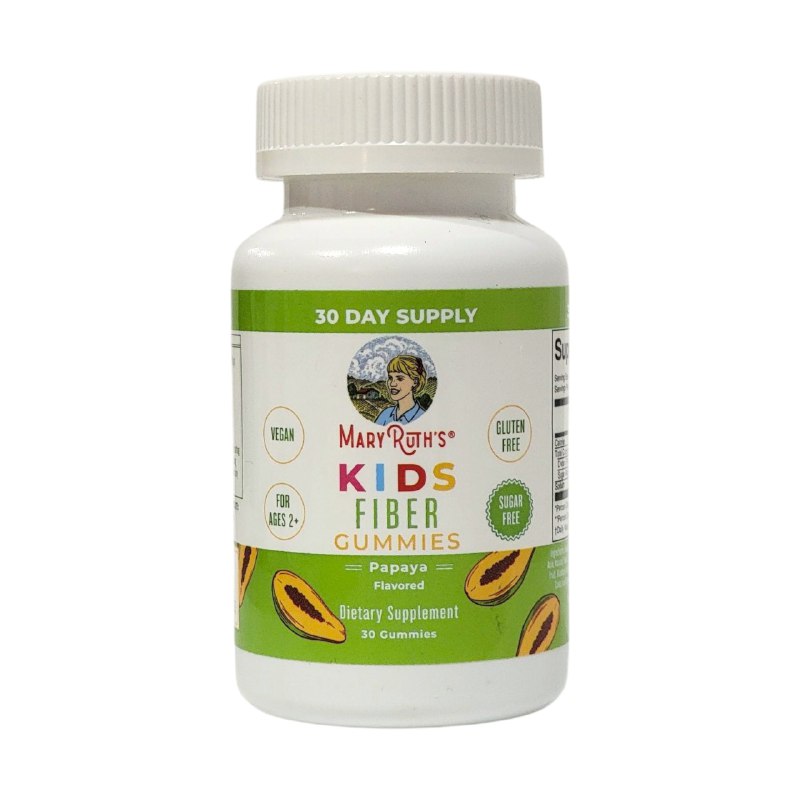 VITAMINAS EN GOMITAS DE FIBRA PARA NIÑOS SABOR A PAPAYA MARY RUTHS 30UND