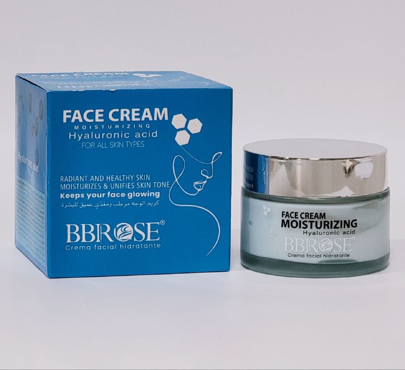 CREMA FACIAL HIDRATANTE DE ACIDO HIALURONICO, RETIENE LA HUMEDAD EN LA PIEL, RESISTE LOS SIGNOS DEL ENVEJECIMIENTO, SUAVIZA LA PIEL BBROSE FACE CREAM 50ML