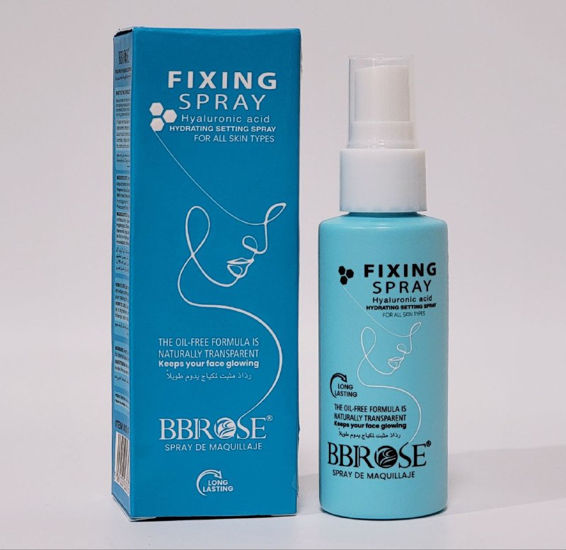 FIJADOR DE MAQUILLAJE EN SPRAY CON ACIDO HIALURONICO, ANTES O DESPUES DE APLICAR EL MAQUILLAJE, LARGA DURACION, ASPECTO FRESCO Y PIEL HIDRATADA BBROSE FIXING SPRAY 60ML