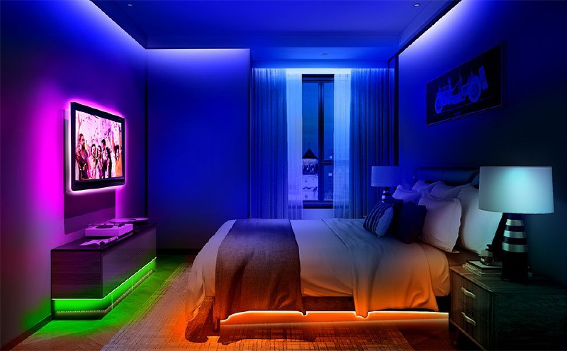 LUZ LED, TIRA DE LUCES LED RGB NEON, CON CONTROL REMOTO, APLICACION MOVIL, ALIMENTACION USB, LUZ POR SONIDO LED NEON ROPE