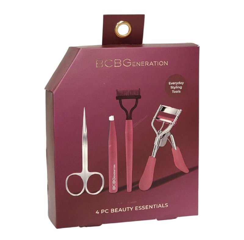 RIZADOR DE PESTAÑAS EN SET DE 4 PIEZAS, ARTICULOS ESENCIALES DE BELLEZA, RIZADOR, TIJERA DE UÑAS, SEPARADOR DE PESTAÑAS, PINZA ORIGINAL BCB GENERATION