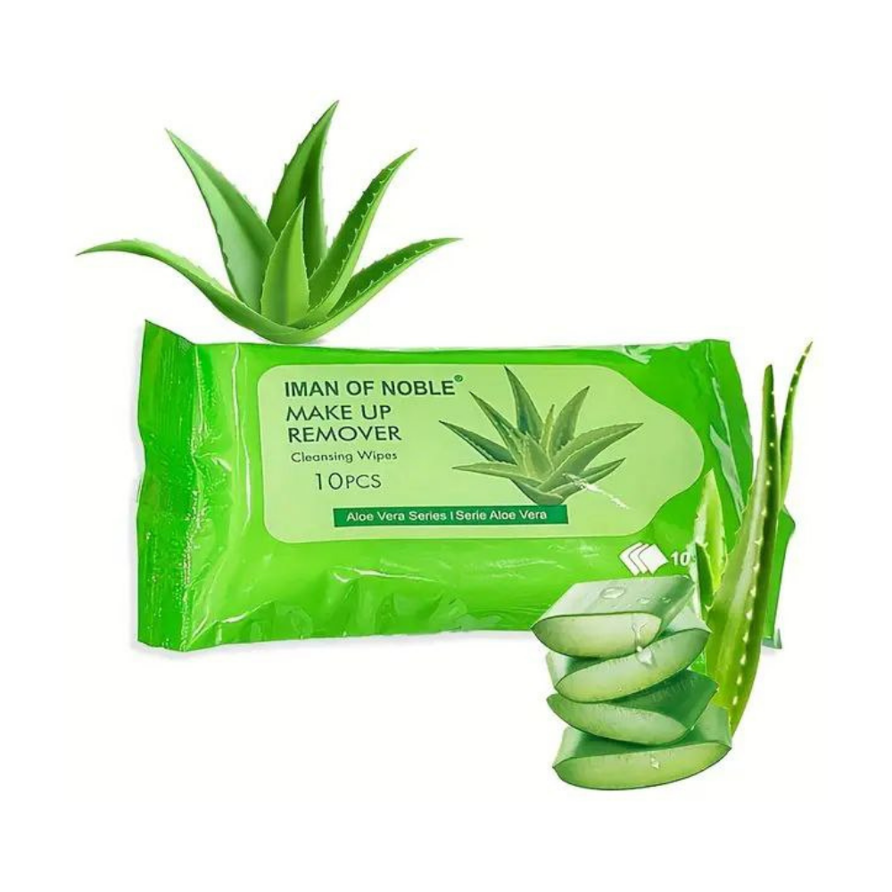 TOALLAS DESMAQUILLANTES DE ALOE VERA IMAN OF NOBLE 10UND