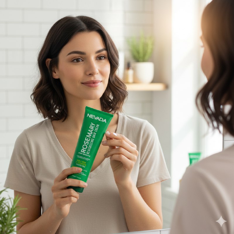 CREMA PARA PEINAR DE ROMERO CRECEPELO Y VITAMINA E SUAVIZANTE NEVADA 280ML