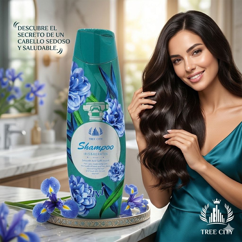 SHAMPOO DE IRIS Y QUERATINA TREE CITY 400ML