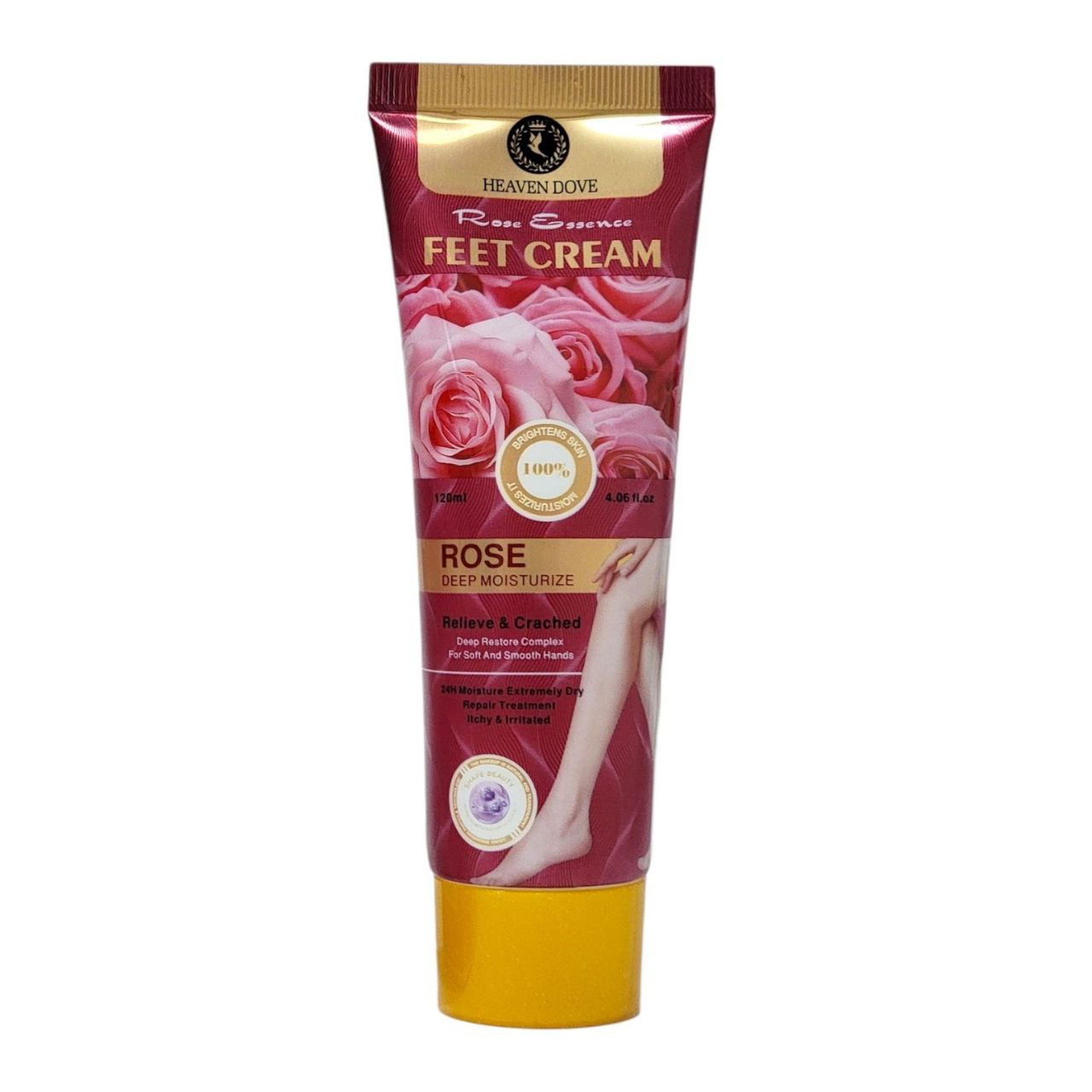 CREMA CORPORAL PARA PIES REPARADORA INTENSIVA CON ESENCIA DE ROSAS HEAVEN DOVE 120ML