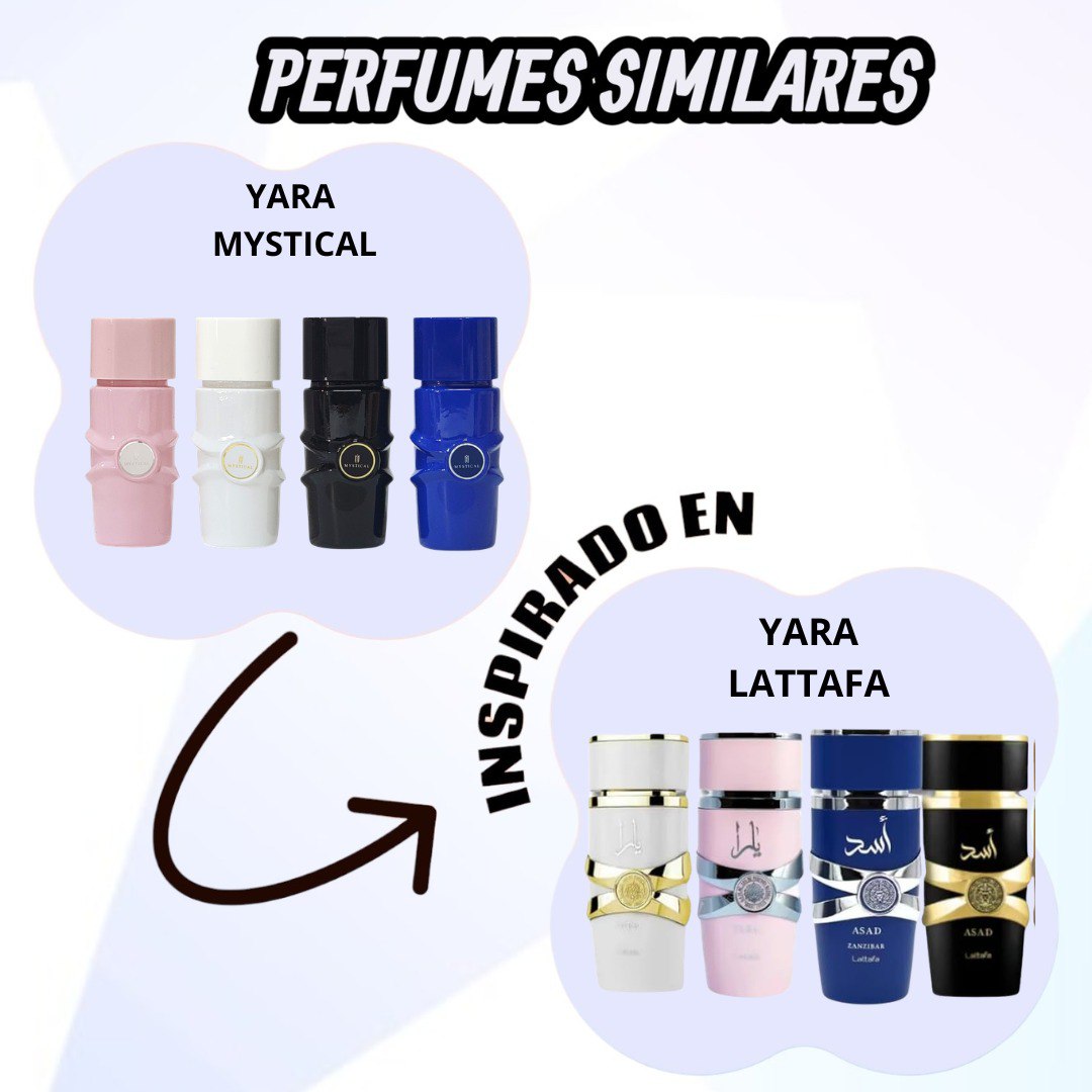 SET MYSTICAL DE MINI PERFUMES YARA EDP (M) 4PCSX30ML