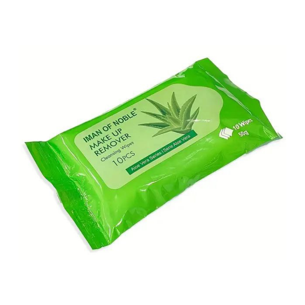 TOALLAS DESMAQUILLANTES DE ALOE VERA IMAN OF NOBLE 10UND