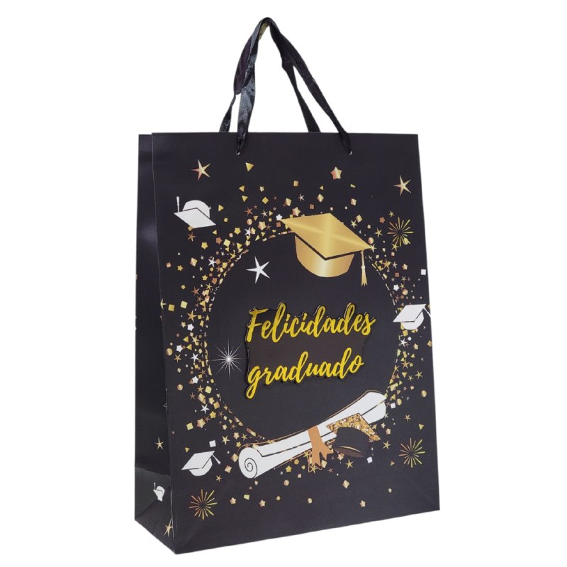 BOLSA DE REGALO DE GRADUACION GRANDE 30X40X12CM