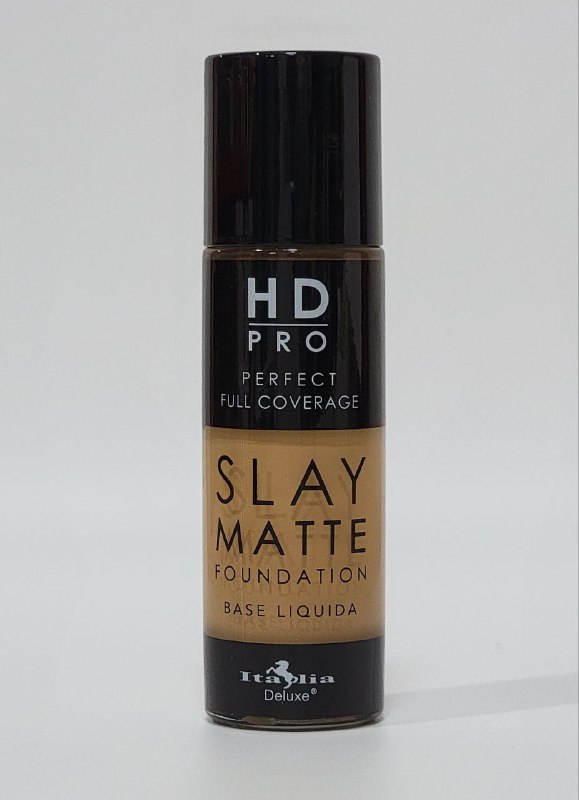 BASE DE MAQUILLAJE LIQUIDA LIVIANA LIBRE DE ACEITE ACABADO MATE TONO 6B CLASSIC TAN ITALIA DELUXE HD PRO PERFECT FULL COVERAGE SLAY MATTE 30ML